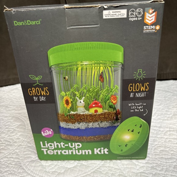 Dan And Darcy Light Up Terrarium Kit Brand New In Box Stem Authenticated - Picture 1 of 5